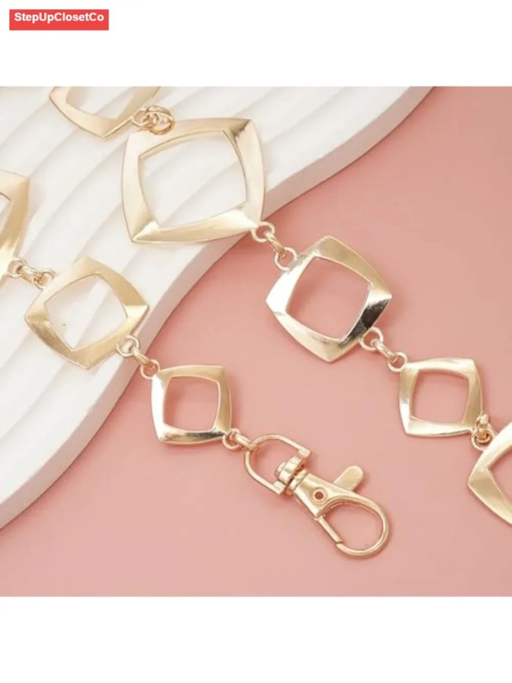 Women's Metal Waist Chain Belt Adjustable Belly Chain Retro Lobster Clasp